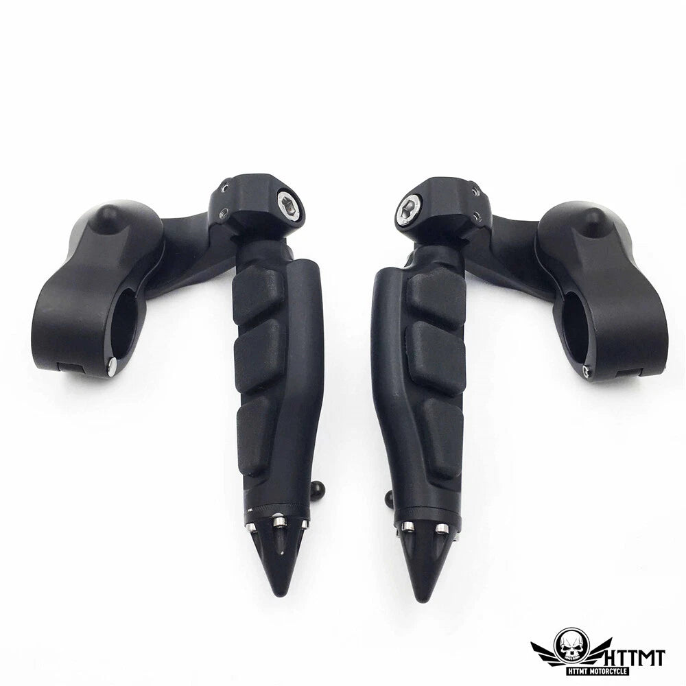 Stiletto 2.5" Black Foot Peg Kit for Harley Iron 883 (2011–2020)