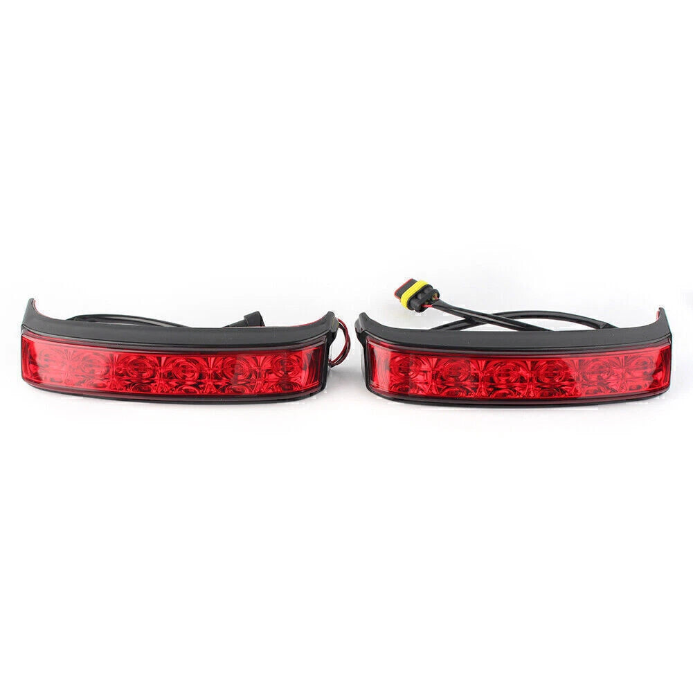 LED Saddlebag Run/Brake/Turn Lamp Light Housing Lens for Harley (2014–2019)