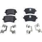 Set of 4 NAO Brake Pads for Audi A8 Quattro (2004–2010)