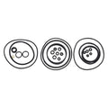 Rebuild Kit with O-Rings for NV45AB NV45AB2 Coil Roofing Nailer