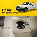 Center Console Cup Holder Armrest Pad for Ford F150 (1997–2003) Beige