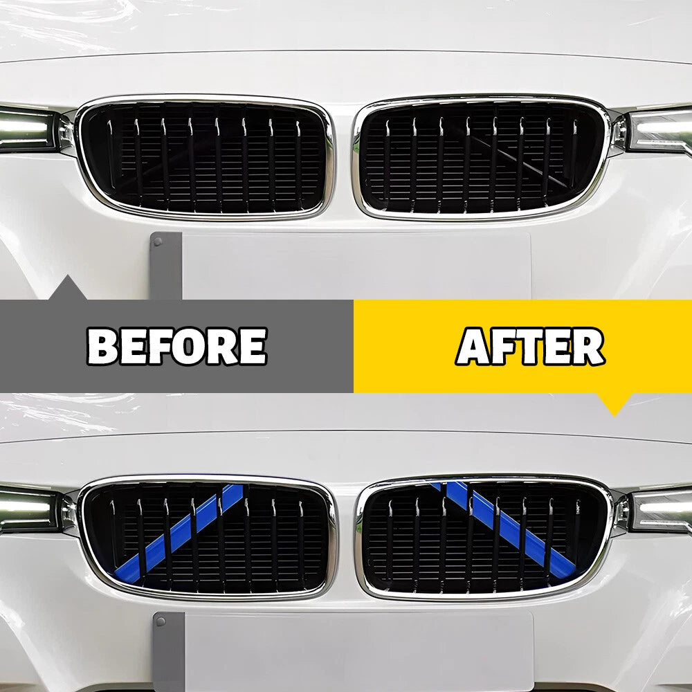 2X Front V Brace Grill Trim for BMW X3 X4 X5 (2011–2023)