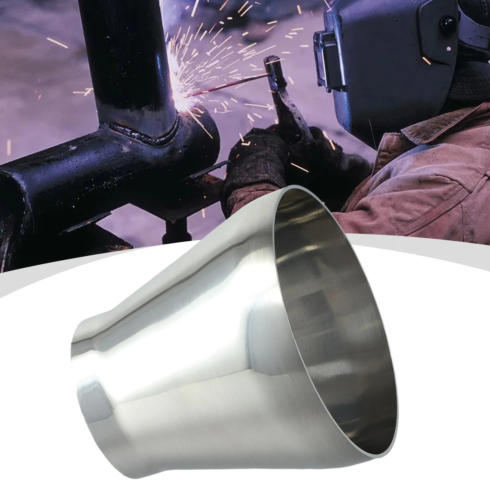 Welded Reducer 316 Adapters for Sanitary Fittings (Stainless Steel)