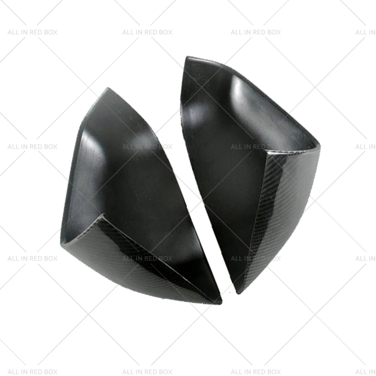 2X Carbon Fiber Wing Side Mirror Cover Trim for Tesla Model S (2012–2023)