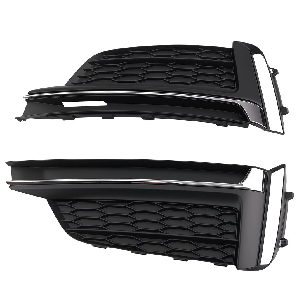 Front Bumper Fog Light Grille for Audi A5 S5 Cabriolet Coupe (2018–2019)