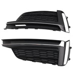 Front Bumper Fog Light Grille for Audi A5 S5 Cabriolet Coupe (2018–2019)