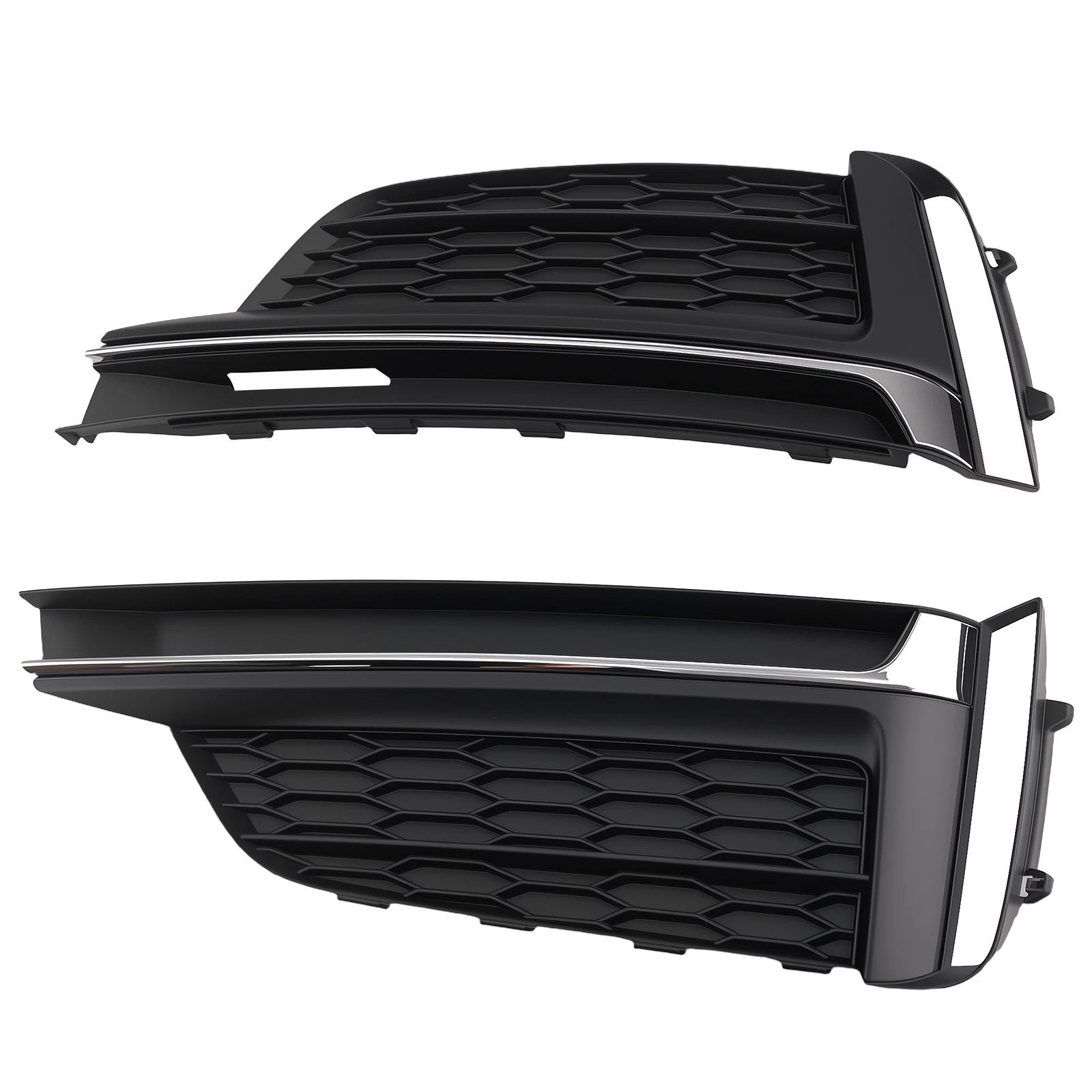 Front Bumper Fog Light Grille for Audi A5 S5 Cabriolet Coupe (2018–2019)