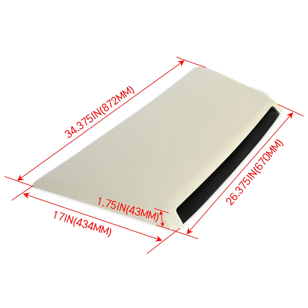 Front Upper Hood Scoop Bulge Kit for Toyota Tundra (2014–2021) White
