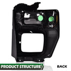Headlight Trim Bezel with Parking Light for Ford E150 E250 E350 (2008–2014)