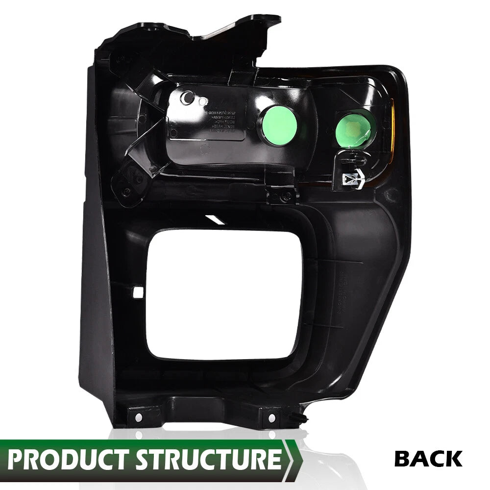 Headlight Trim Bezel with Parking Light for Ford E150 E250 E350 (2008–2014)