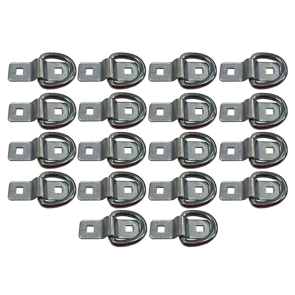 3/8" Bolt on D Ring Tie Down for Trailer Flatbed (5000# Zinc Plated)
