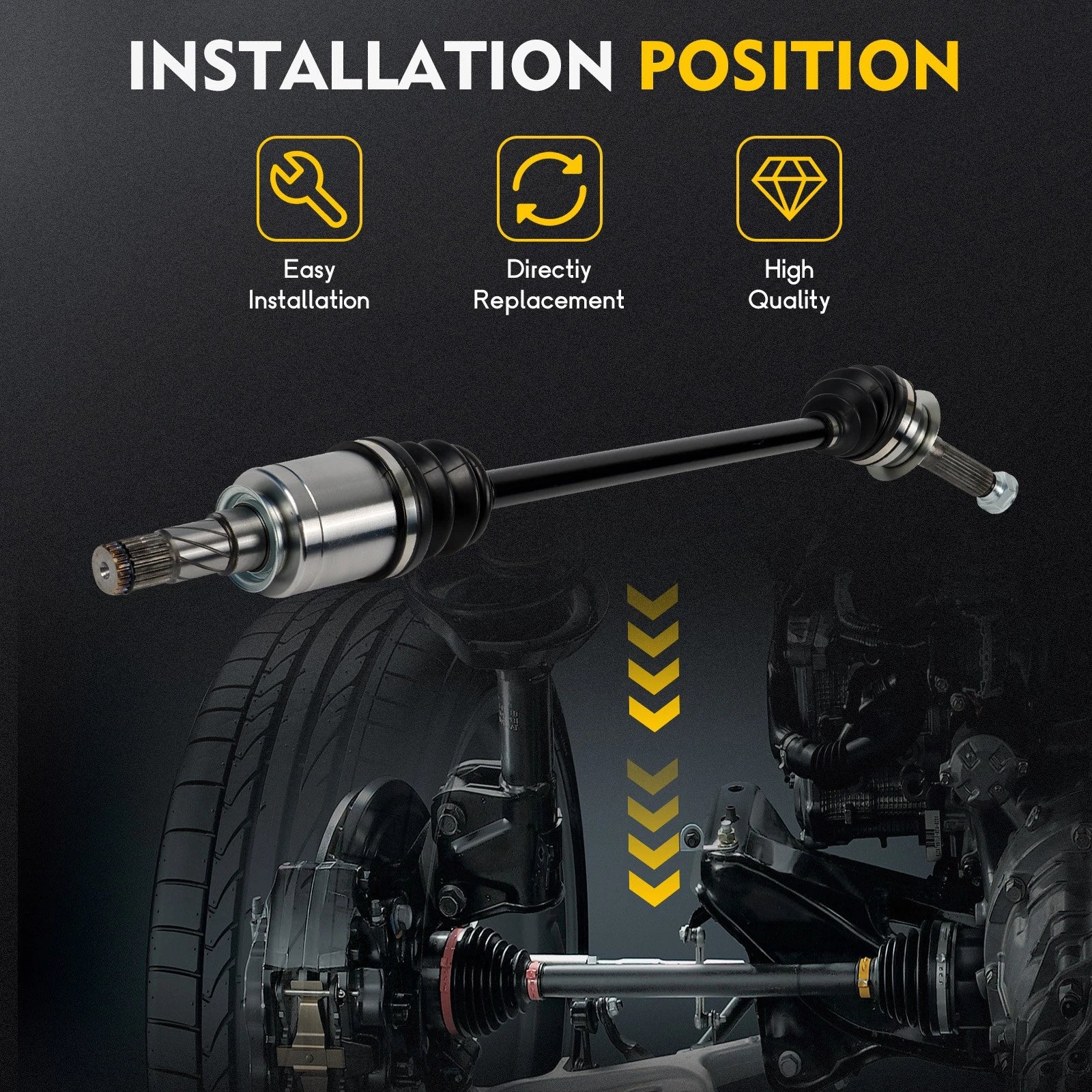 Set of 2 CV Axles for Subaru Outback, Legacy (2015–2019)
