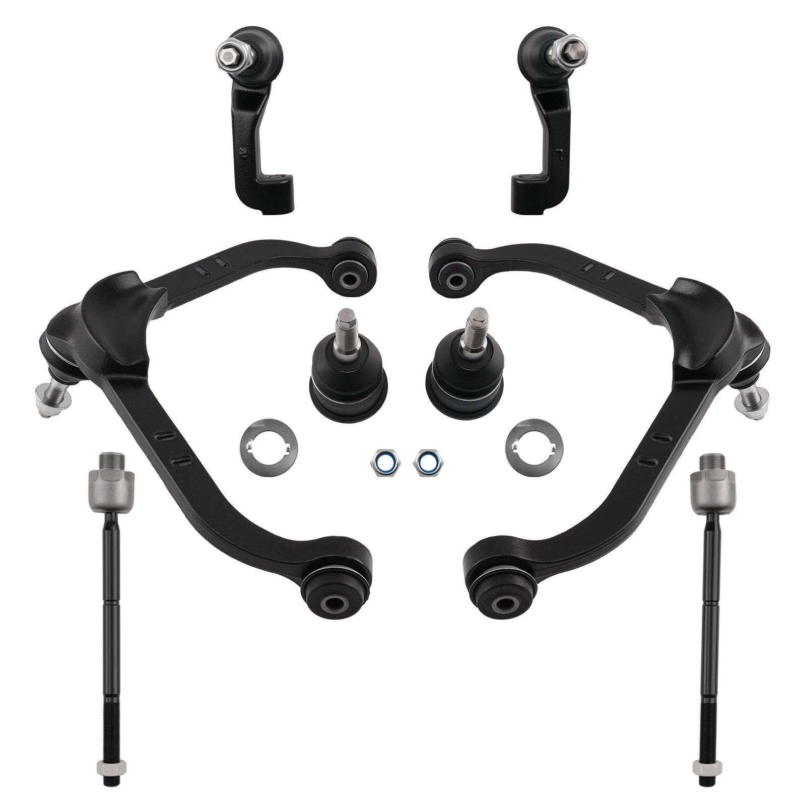 8pc Front Upper Control Arm Tie Rod End for Jeep Liberty (2002–2004) EV402 K3198