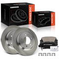 Rear Disc Brake Rotor & Ceramic Pad Set for Hyundai Sonata & Kia Optima (2015)