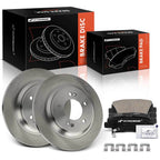 Rear Disc Brake Rotor & Ceramic Pad Set for Hyundai Sonata & Kia Optima (2015)