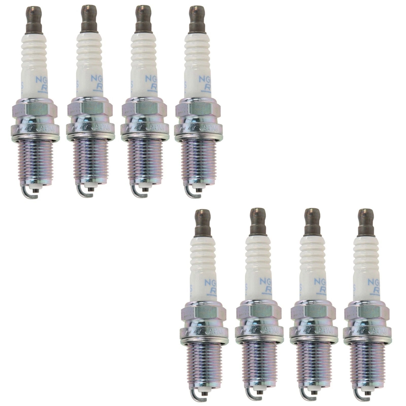 Set of 8 NGK Spark Plugs for Bentley Dodge MB Rolls-Royce (Std Nickel, Gap 0.036)