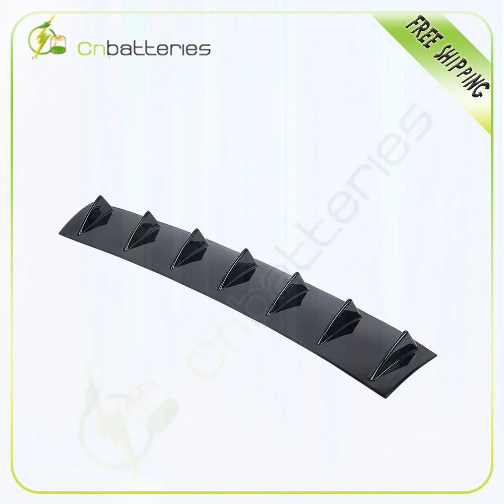 33" Black Rear Bumper Lip Diffuser Shark Fin Spoiler Wing Universal