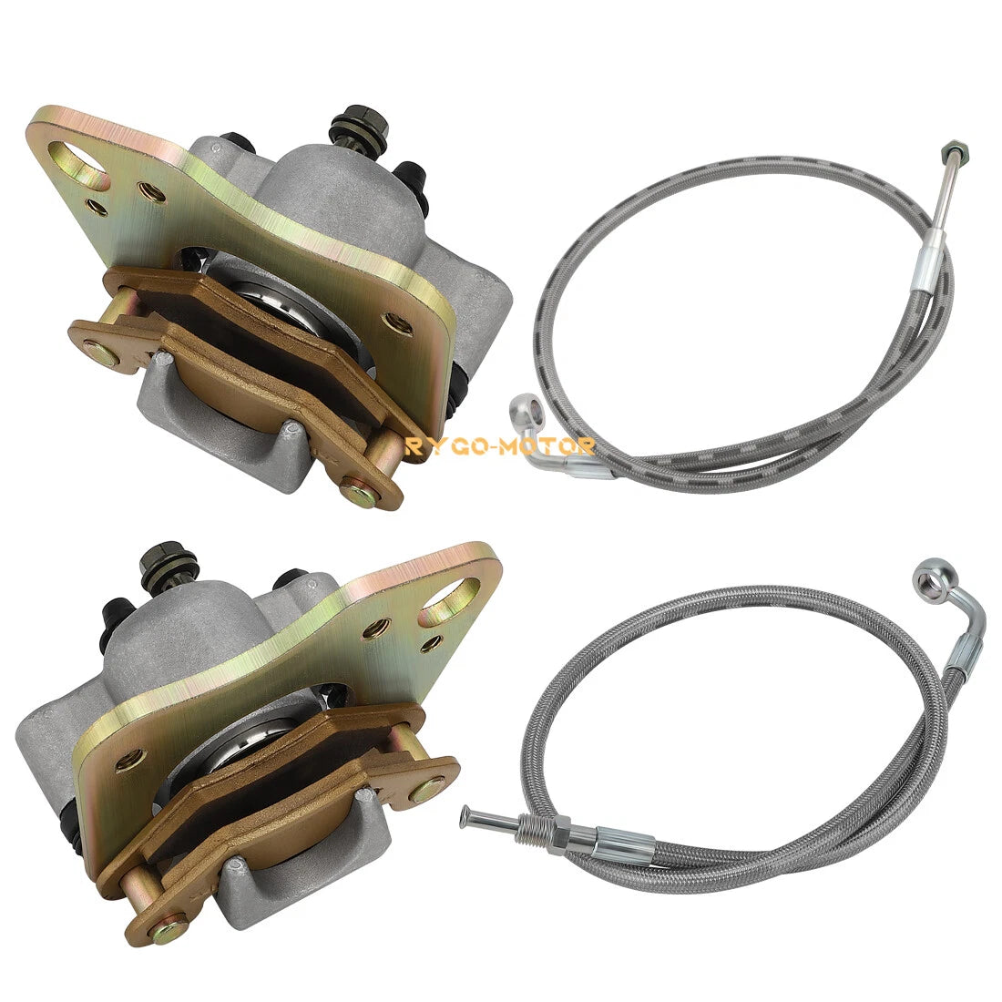 Front Brake Calipers & Hose Lines for Polaris Sportsman 500 570 700 800 (2000–2023)