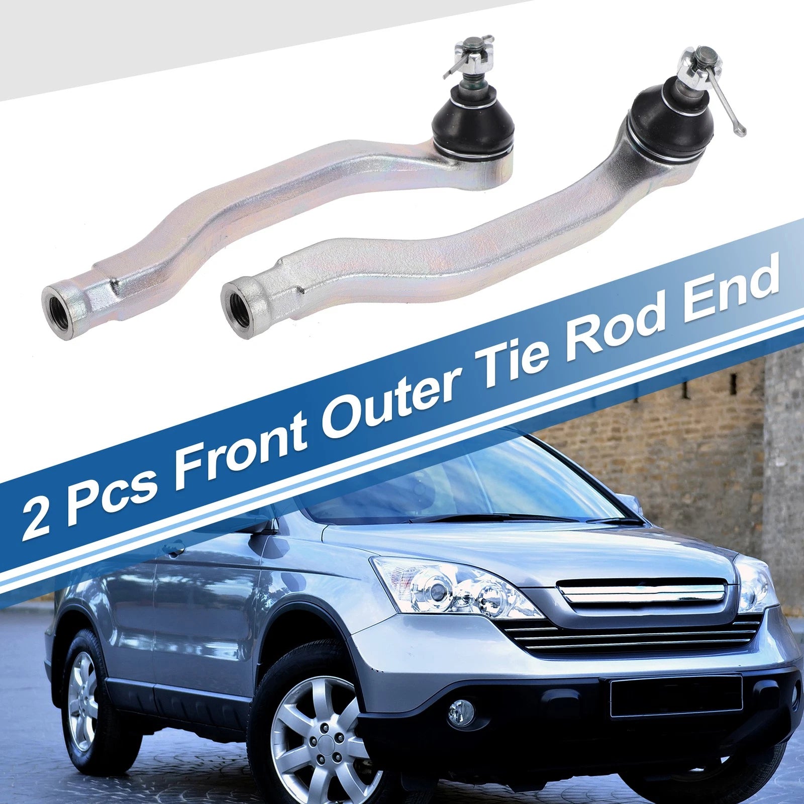 2pcs Front Outer Tie Rod Ends for Honda Accord (1990–1993) No. ES3153/ES3154