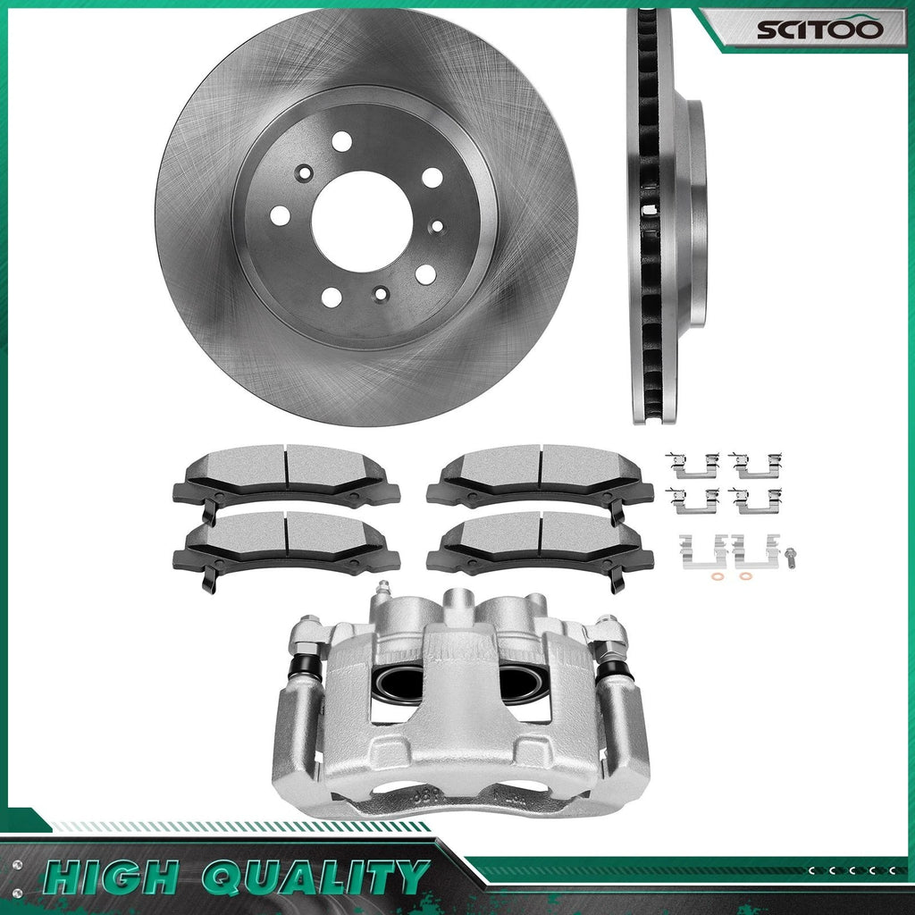 Front Brake Calipers Rotors Ceramic Pads Kit for Chevy Impala Monte Carlo