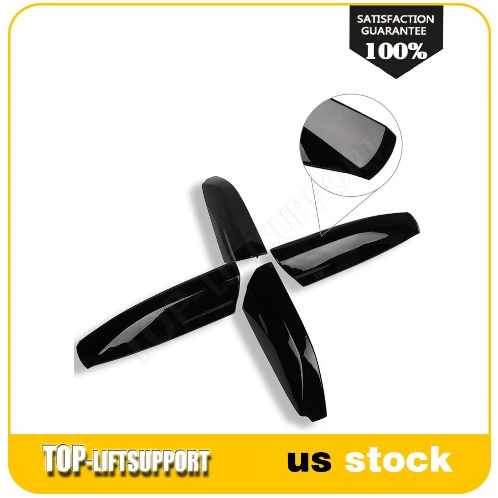 Set of 4 Roof Rack Cover Rail End Shells for Toyota Highlander (2008–2013)