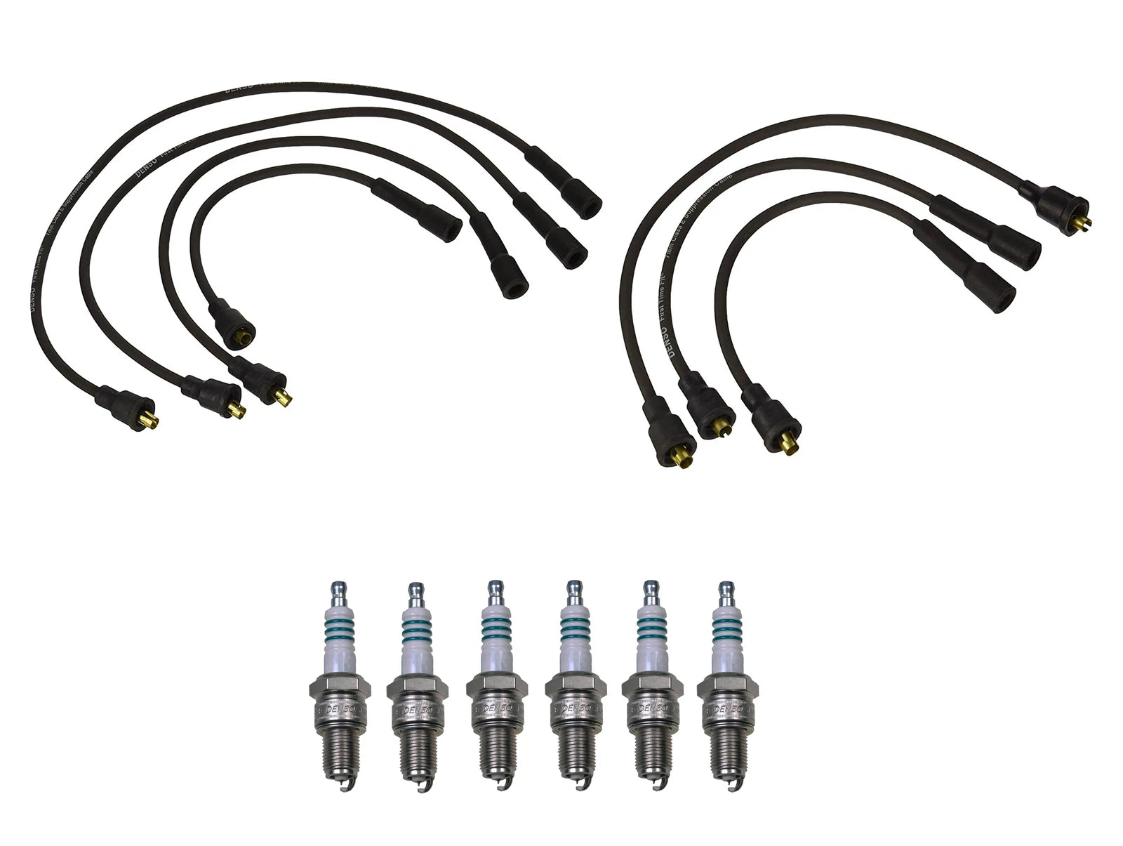 Denso Wire Set & 6 Iridium Power Spark Plugs Kit for Chevy GMC 4.8L L6 (2000–2006)