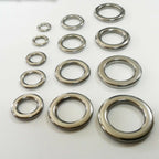 50 Snap Rings for Fishing Lures Tackle Connector (Solid Stainless Steel)
