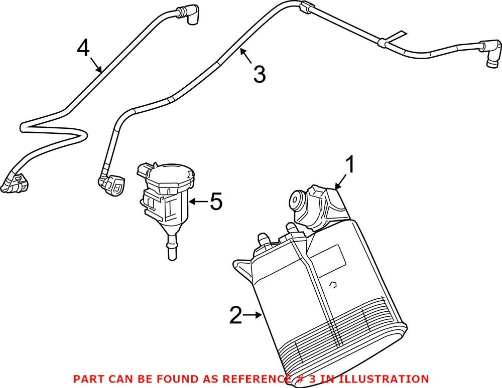Vacuum Hose for Dodge Durango (2011–2023) OEM Mopar