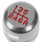 Shift Knob for Universal Applications - Aluminum Barrel Silver with Adapters