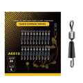 20pcs Swivel Snap Connectors for Carp Feeder Rig (Fishing)