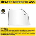 Heated Mirror Glass Upper Passenger Side Right for Ford F150 (2015–2020)