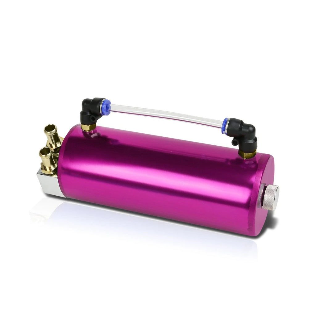 Aluminum Oil Catch Reservoir Tank for Racing Engine (with Hose & Indicator)