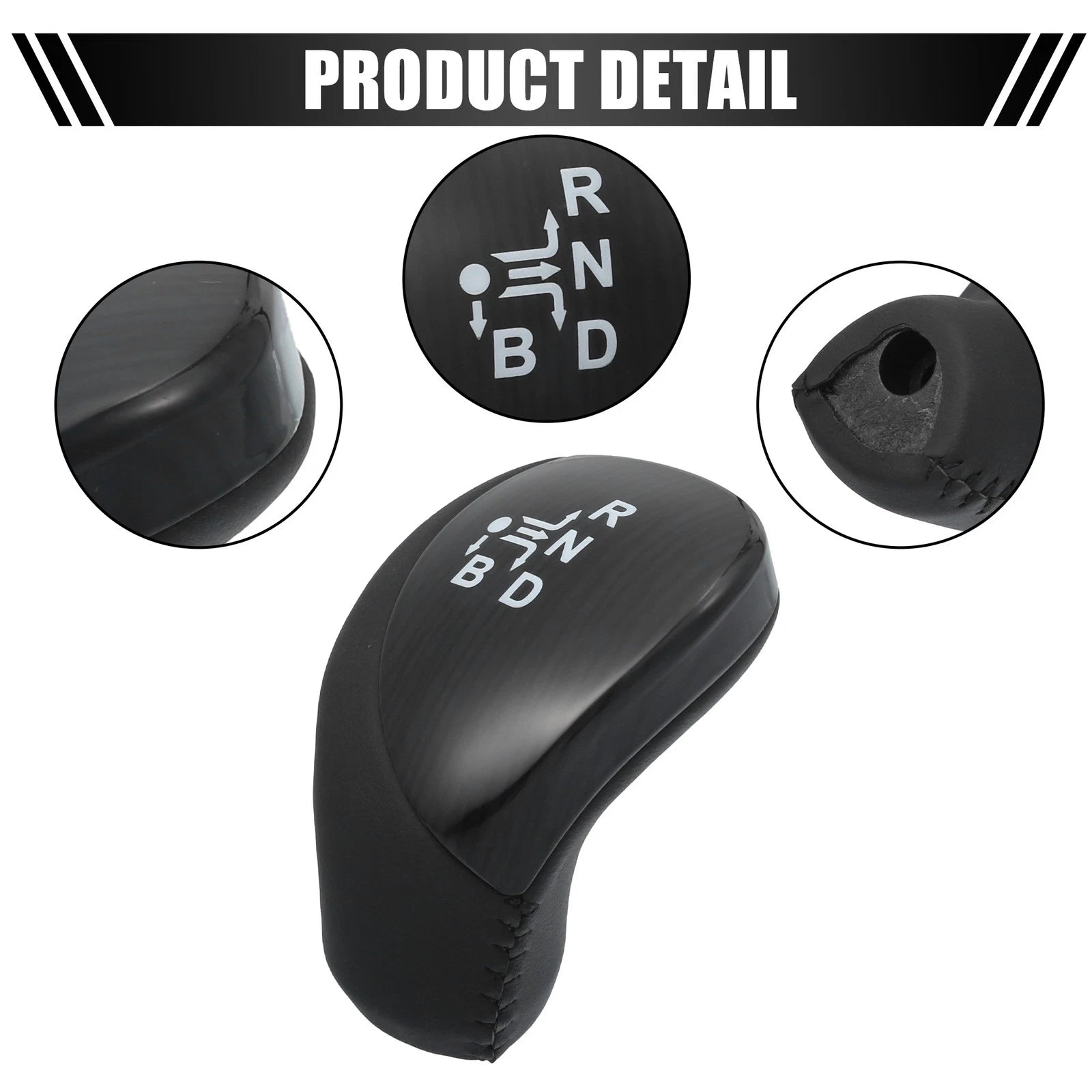 Gear Lever Shifter Knob for Toyota Prius (2010–2015) Bright Black