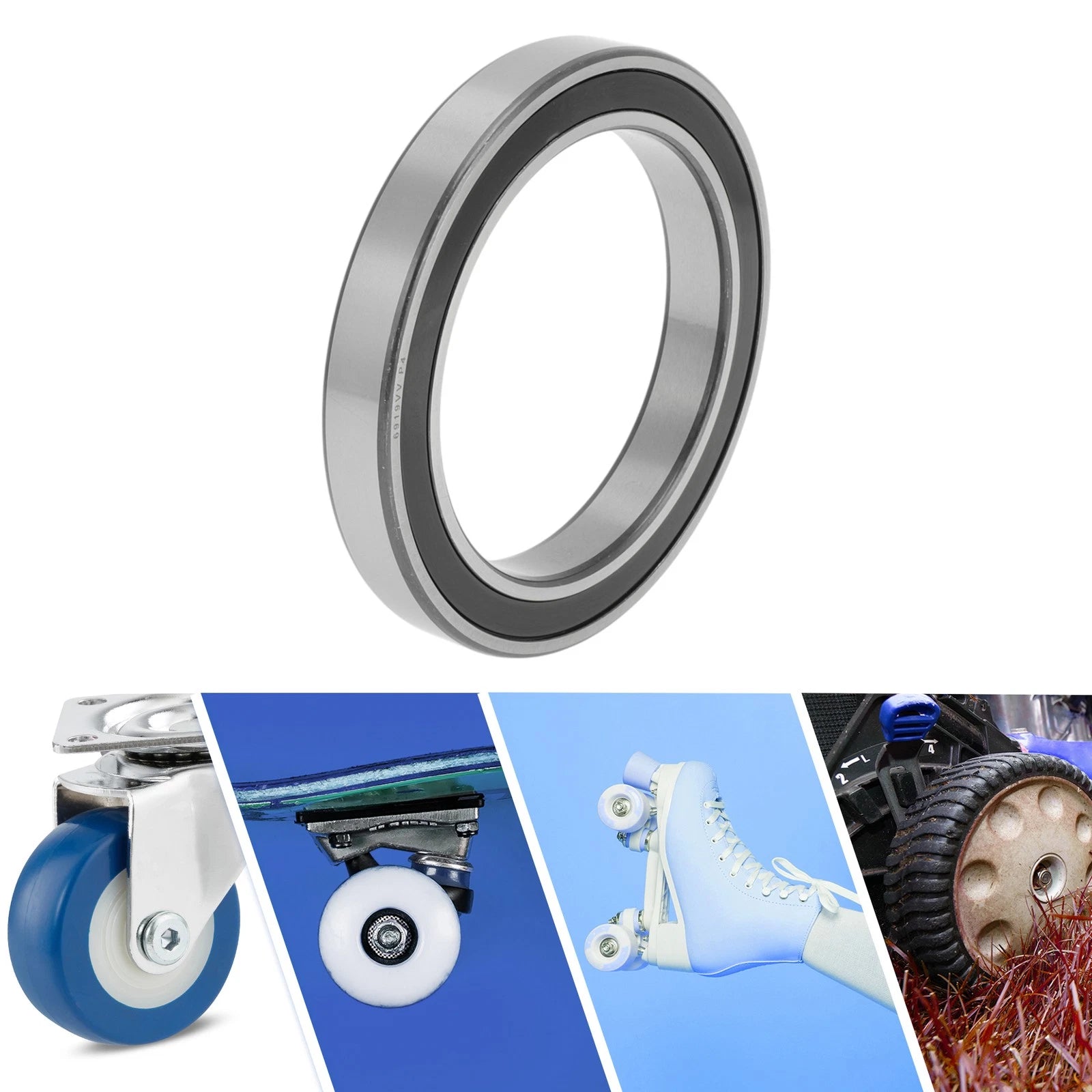 Deep Groove Ball Bearing 6919VV for Scooter Skateboard (95x130x18mm)