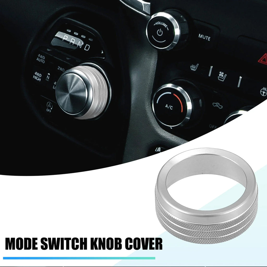 Gear Shift Knob Cover for Dodge RAM 1500 2500 3500 (2018-2020) Silver Tone