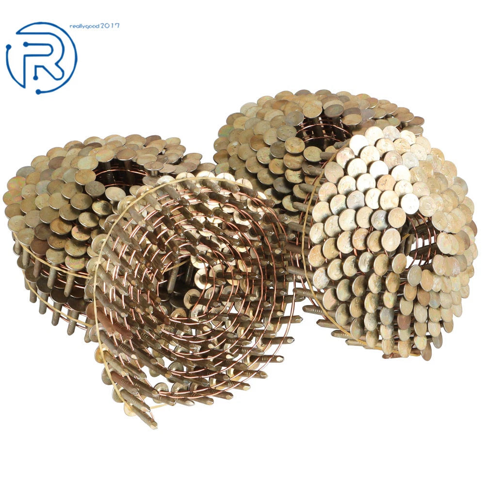 Set of 3600 Roofing Nails 3/4" Smooth Galvanized Shank 15 Degree
