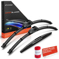 Set of 3 Windshield Wiper Blades for Ford Flex (2009–2019)