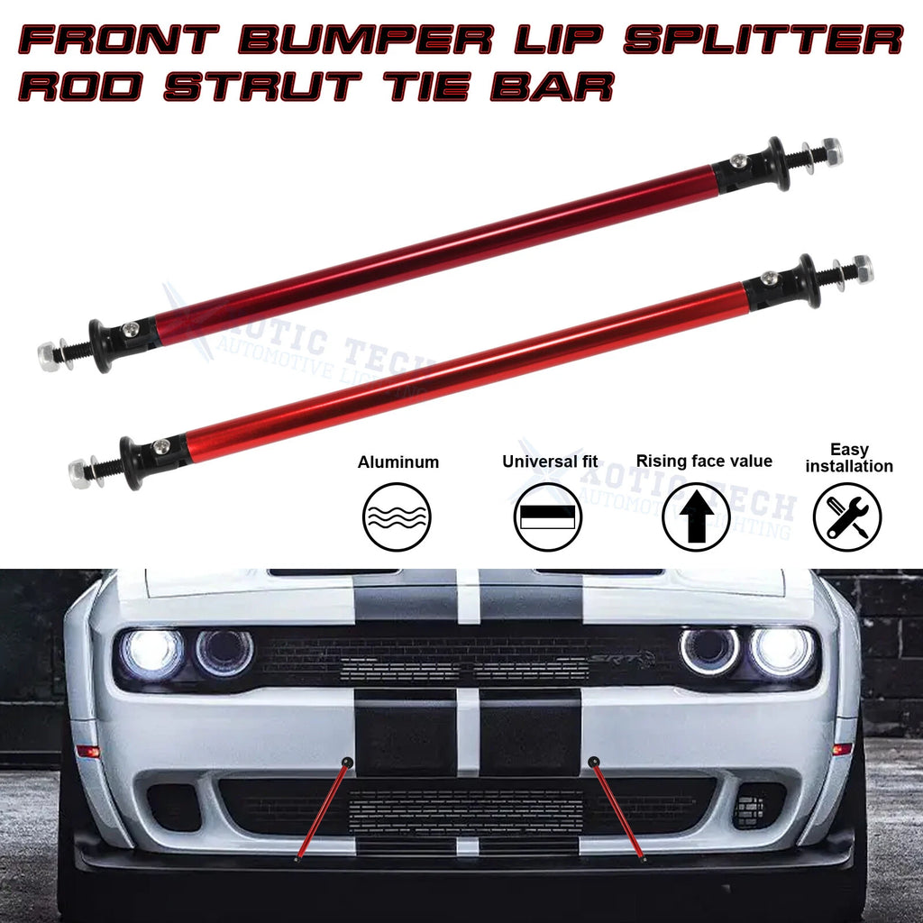 Front Bumper Strut Rod Tie Bar for Ram Lincoln Rivian (7.87'' Adjustable)
