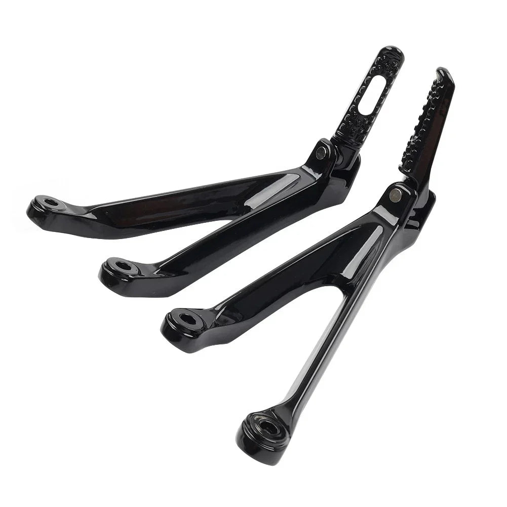 Black Rear Passenger Footrests Pegs for Honda CBR1000RR (2008-2016)