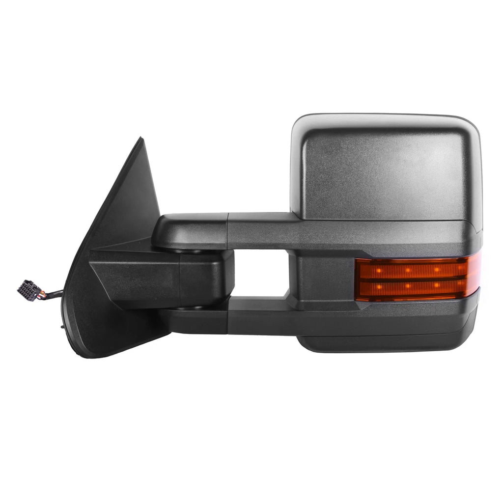 Textured Driver Side Power Door Mirror w/Heated Glass w/In-Glass Turn Signal