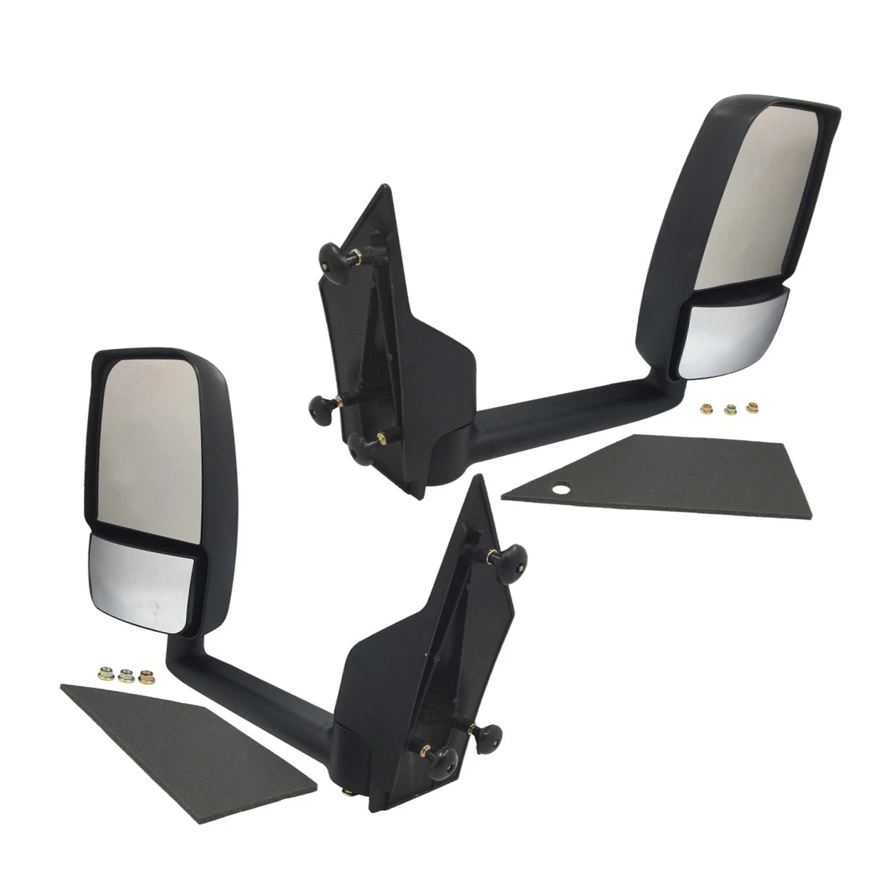 Pair Manual Side View Mirror Dual Glass for Chevy Express GMC Savana (2003–2023)