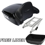 King Trunk Backrest Pad Mount Rack for Harley Electra Road Glide (2014–Up)