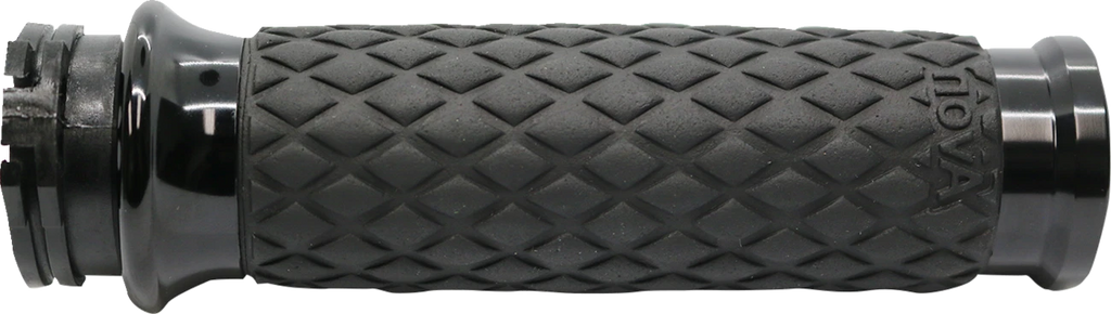 AVON DIA-65-ANO Black Diamond Contour Hand Grips for Harley (Cable Operated)