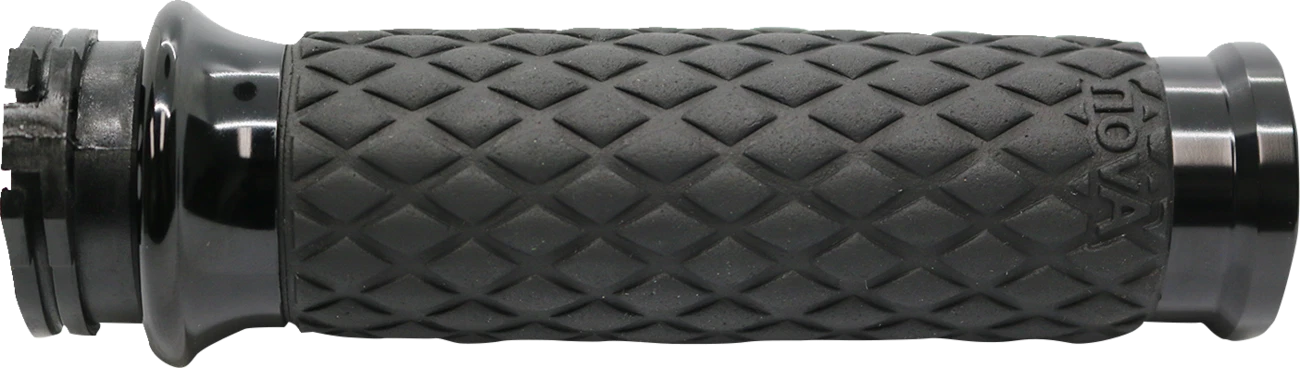 AVON DIA-65-ANO Black Diamond Contour Hand Grips for Harley (Cable Operated)