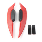 Fairing Winglets Side Siler Deflector Air Wing Kit for Universal Pair (Motor Red)