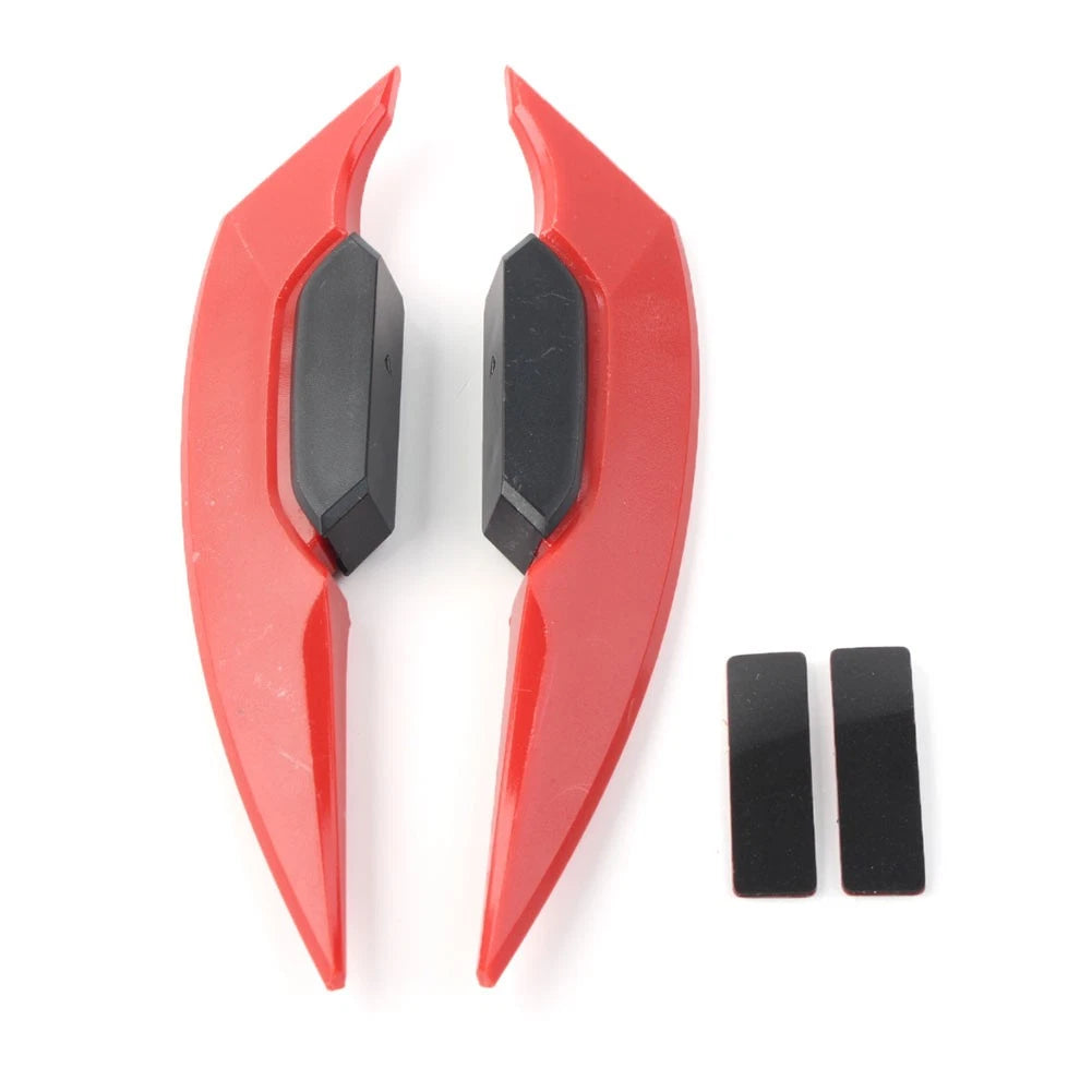Fairing Winglets Side Siler Deflector Air Wing Kit for Universal Pair (Motor Red)