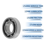 1Pc 6003 Deep Groove Ball Bearing for Scooter Skateboard Wheel (N/A)