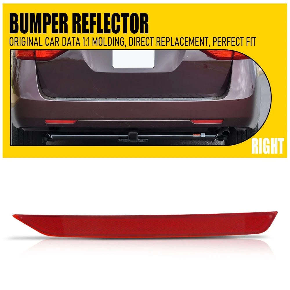 Bumper Reflector Assembly Light Case for Honda Odyssey (2011–2017) RH Side