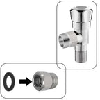 Nickel Plated Brass Pipe Connector 38 Female 12 Male Threaded Joint