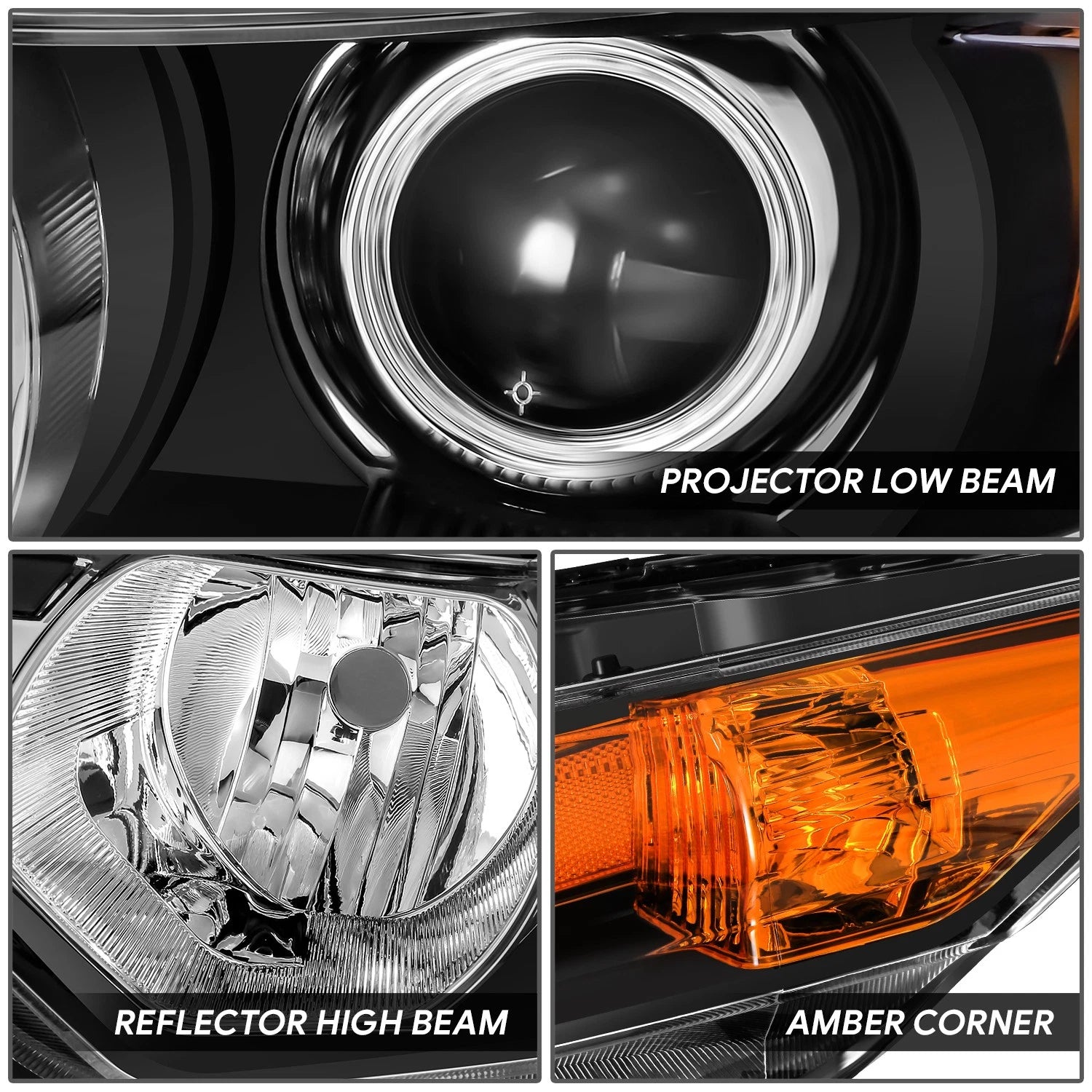 Left Driver Side HID Projector Headlight for Acura TSX (2009–2014)